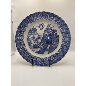 Antique Mason’s Royal Stone China Blue Willow Plate England Victorian c1860–1880